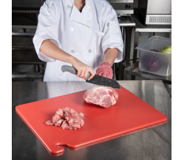 Red cutting board with hook - 61 x 45.7 x 1.3 cm