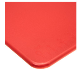 Red cutting board with hook - 61 x 45.7 x 1.3 cm