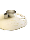 Plain stainless steel cutters 13.8x13.8x4.2 cm
