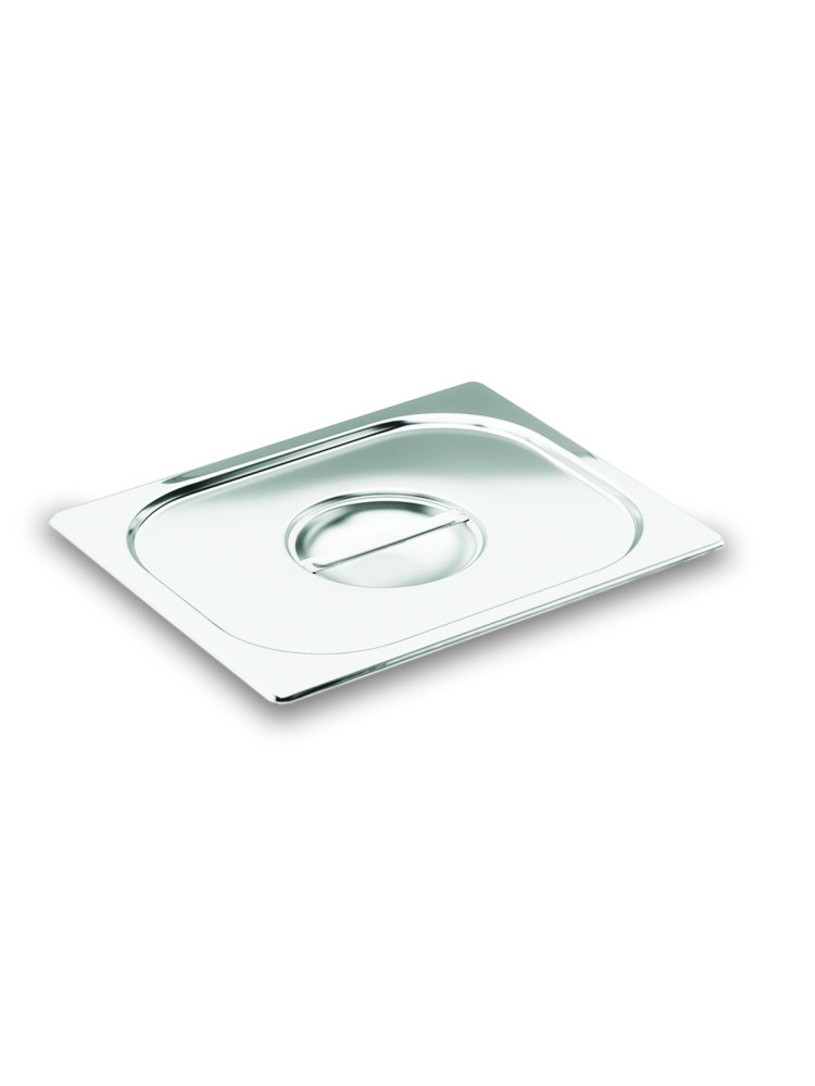 Couvercle à poignée en inox pour bacs GN 1/6
