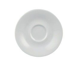Sous-tasse à expresso blanche en porcelaine Ø 12 cm - Lot de 12