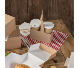 Cup holder - 2 compartments - Set of 200