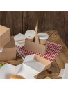 Cup holder - 2 compartments - Set of 200