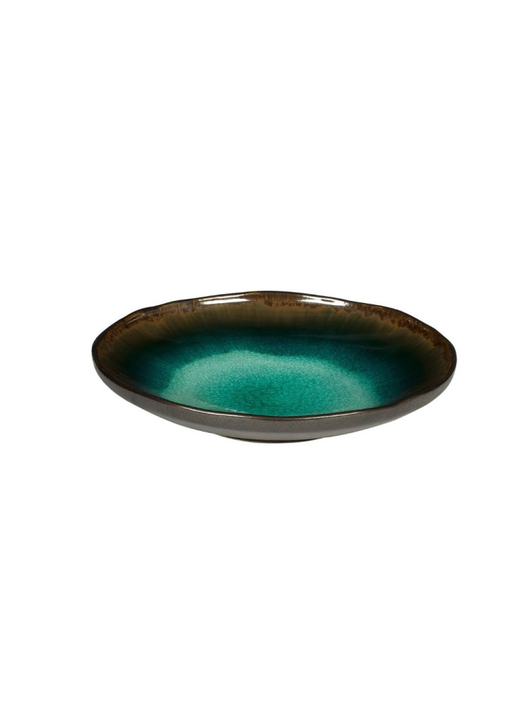 Assiette ceuse en grès Iris ø 23 cm - Lot de 6