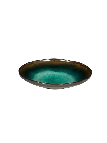 Assiette ceuse en grès Iris ø 23 cm - Lot de 6