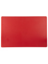 Planche à découper rouge en polyéthylène haute densité - GN 1/1 - 53x32,5x2cm