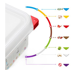Araven GN 1/3 airtight container - Depth 100 mm - 4L
