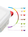 Araven GN 1/3 airtight container - Depth 100 mm - 4L