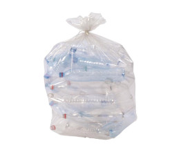 Sac Poubelle sans lien 120L Transparent - Carton de 200