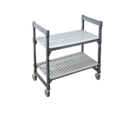 Rayonnage mobile 2 niveaux - 750 *460 * 760 mm