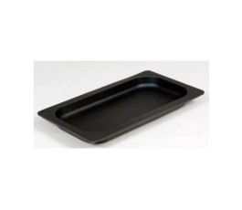 Plat de cuisson noir GN 1/3 - Profondeur 2cm - Josper