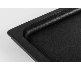 Plat de cuisson noir GN 1/3 - Profondeur 2cm - Josper