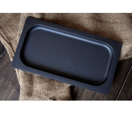 Plat de cuisson noir GN 1/3 - Profondeur 2cm - Josper