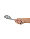 High temperature grey silicone bent spatula - 295mm -Vogue