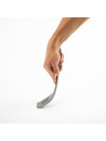 High temperature grey silicone bent spatula - 295mm -Vogue
