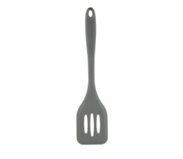 High temperature grey silicone bent spatula - 295mm -Vogue