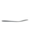 High temperature grey silicone bent spatula - 295mm -Vogue