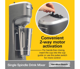 Mixeur Milshake Hamilton Beach HMD200R - Facile à nettoyer