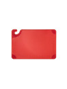 Red cutting board, anti-slip corners, with hook