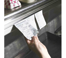 91.5 cm brushed aluminum voucher bar - Screw fixing
