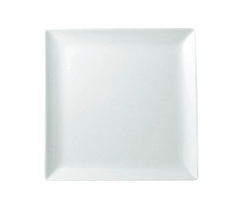 Square white porcelain plate 21x21 cm Edina Pro.mundi - à l'unité