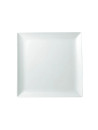 Square white porcelain plate 21x21 cm Edina Pro.mundi - à l'unité