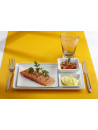 Assiette carré pour restaurant