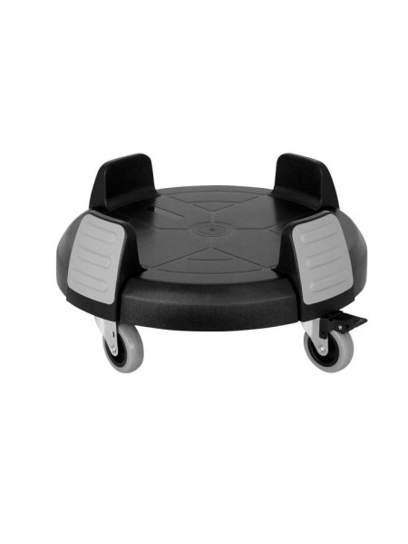 Socle rouleur noir pour poubelle 120L Probbax RC2005