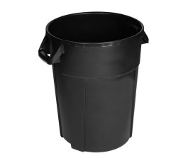 Poubelle noire 120L Probbax avec couvercle