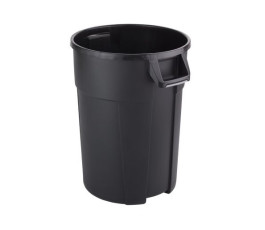 Poubelle noire 120L Probbax avec couvercle