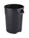 Poubelle noire 120L Probbax avec couvercle