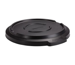 Poubelle noire 120L Probbax avec couvercle