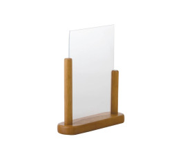 Securit brown rectangular table stand - 23 x 20 x 6 cm