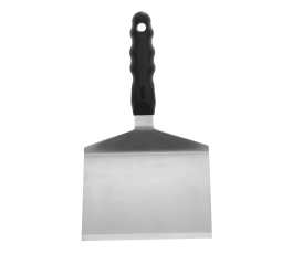 Spatule à steak large coudée manche noir 28 x 16 cm