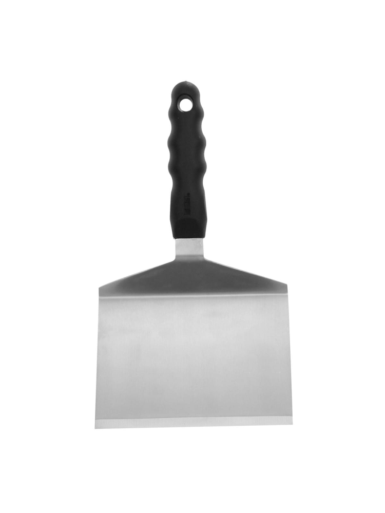Spatule à steak large coudée manche noir 28 x 16 cm