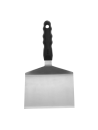 Spatule à steak large coudée manche noir 28 x 16 cm