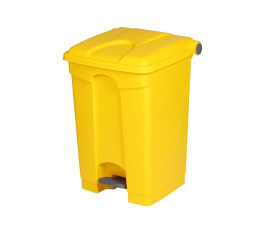 Poubelle à pédale Probbax - Jaune - 45L
