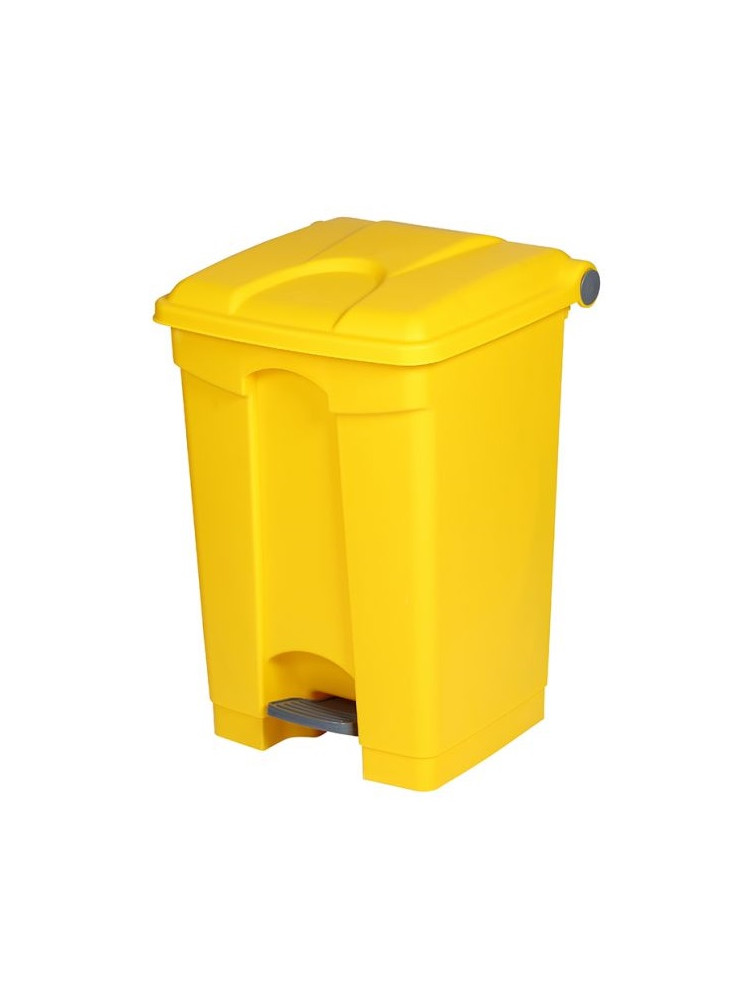 Poubelle à pédale Probbax - Jaune - 45L