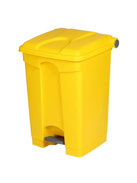 Poubelle à pédale Probbax - Jaune - 45L