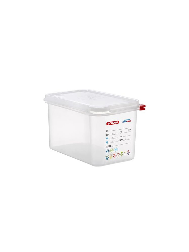 Araven GN 1/4 airtight container - Depth 150 mm - 4.3L