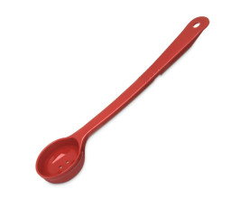 Cuillère doseuse 59 ml perforée à manche long - Rouge