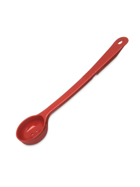 Cuillère doseuse 59 ml perforée à manche long - Rouge