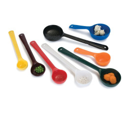 2 oz perforated measuring spoon with long handle - Red