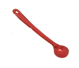 Cuillère doseuse 59 ml perforée à manche long - Rouge