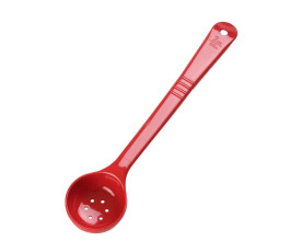 Cuillère doseuse 59 ml perforée à manche long - Rouge