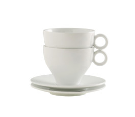 20 cl Pro.mundi Slim O porcelain cup - Set of 12