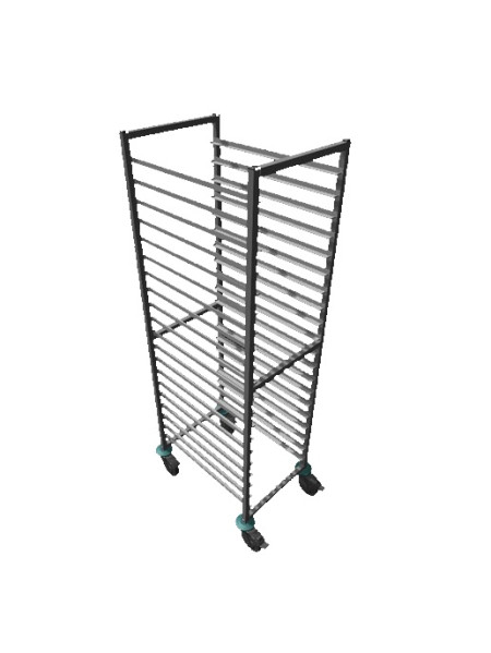 Chariot pour grille pâtisserie - 20 Niveaux - 60 x 40 cm