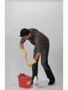 Yellow cleaning gloves, size 7/8 - Pack of 12 pairs