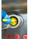 Vikan cylindrical brush, Ø90 mm - Medium/hard bristles - Yellow