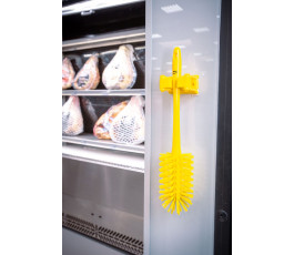 Brosse cylindrique jaune sur support Vikan
